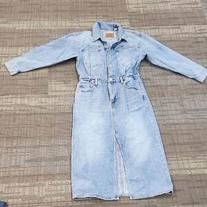 Levi's Light Blue Denim Shirt Dress Size 32